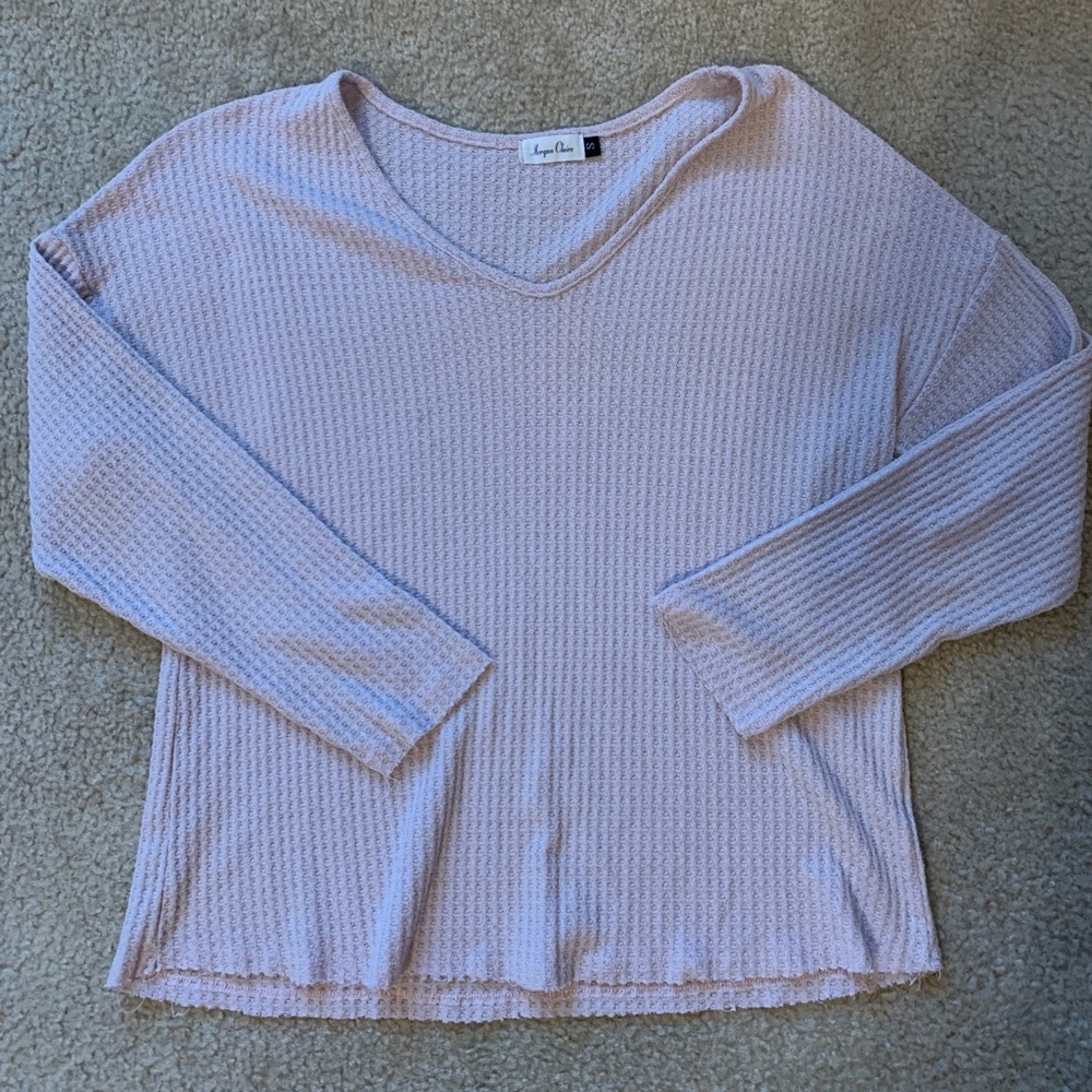 Boutique Waffle Knit Sweater